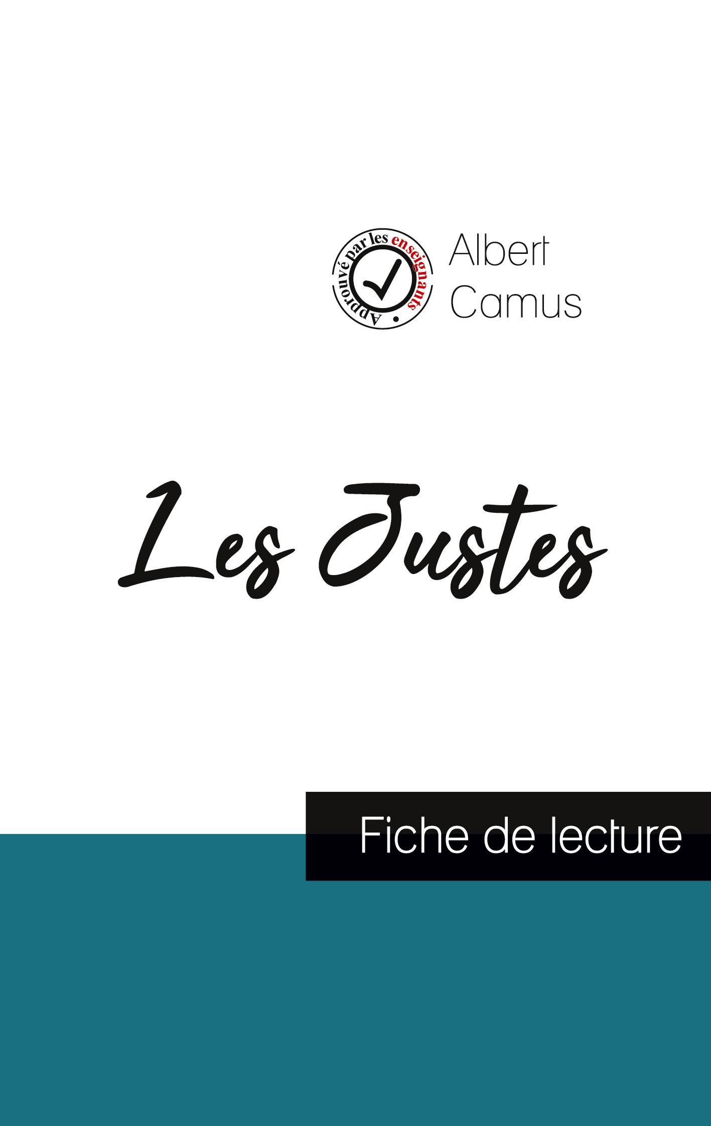 Vorderes Coverbild Les Justes de Camus (fiche de lecture et analyse complète de l'oeuvre)