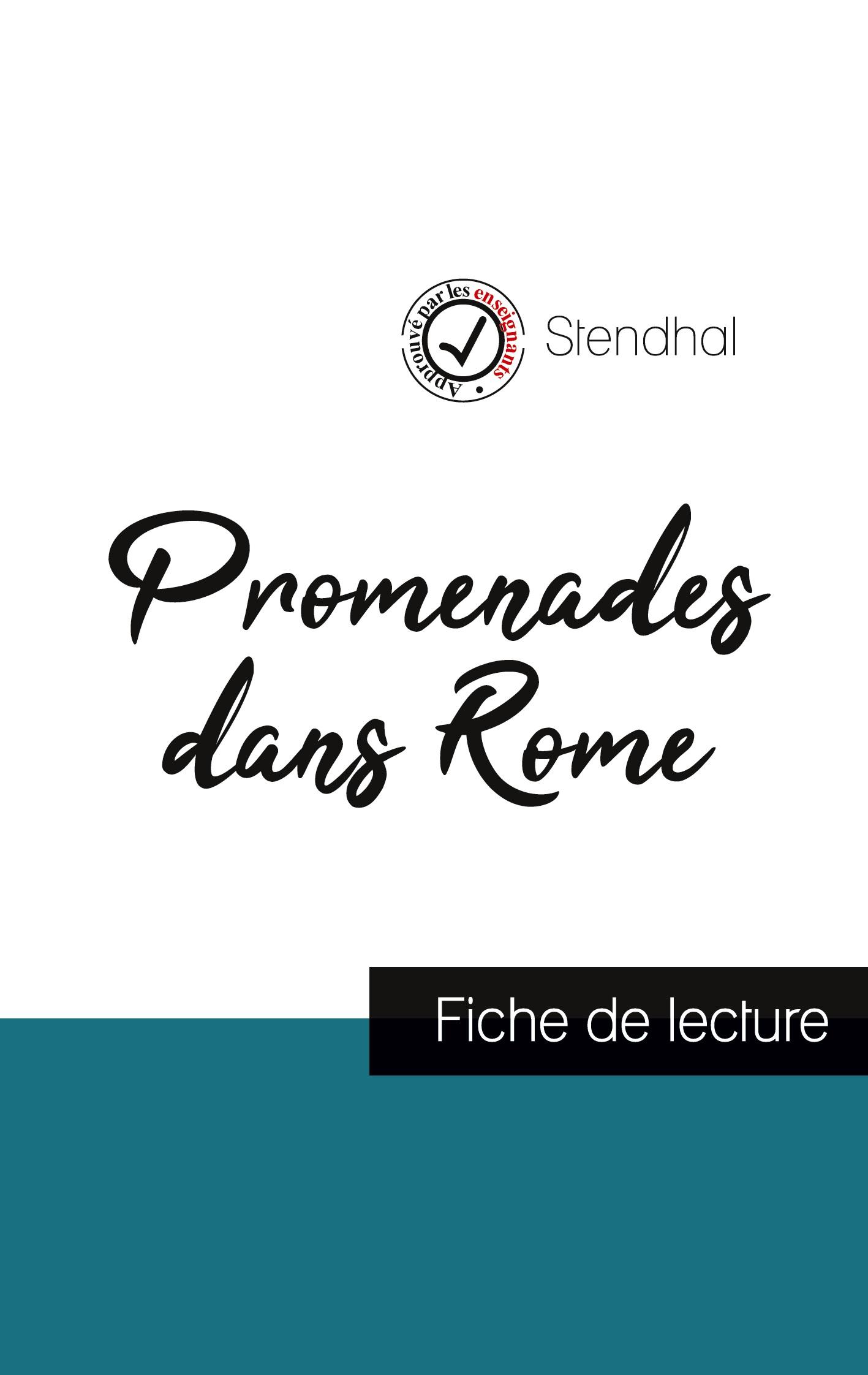 Vorderes Coverbild Promenades dans Rome de Stendhal (fiche de lecture et analyse complète de l'oeuvre)