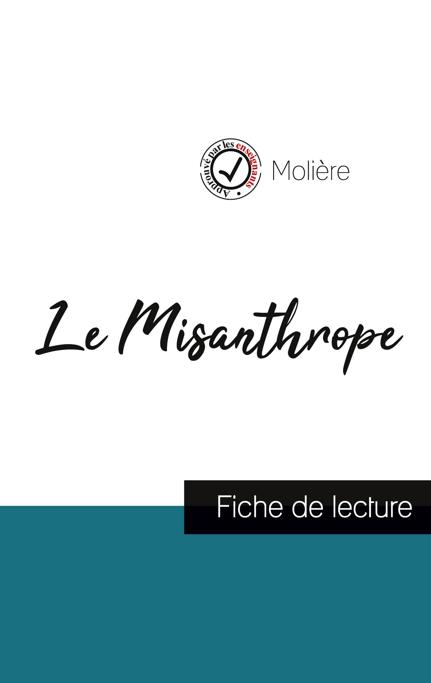 Vorderes Coverbild Le Misanthrope de Molière (fiche de lecture et analyse complète de l'oeuvre)