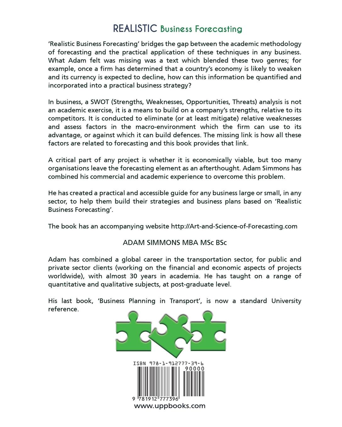 Rückseitencover Realistic Business Forecasting