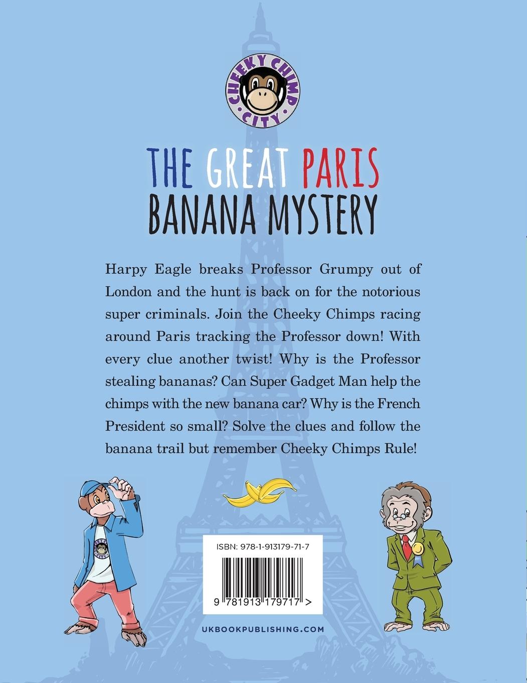 Rückseitencover Cheeky Chimp City - The Great Paris Banana Mystery