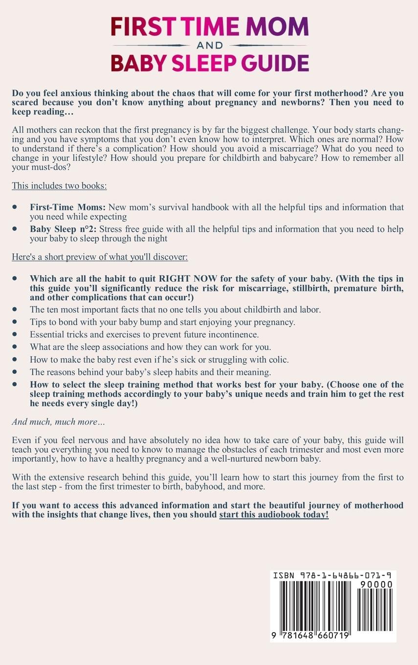 Rückseitencover First Time Mom and Baby Sleep Guide 2-in-1 Book
