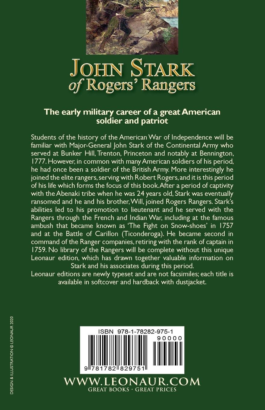 Rückseitencover John Stark of Rogers' Rangers