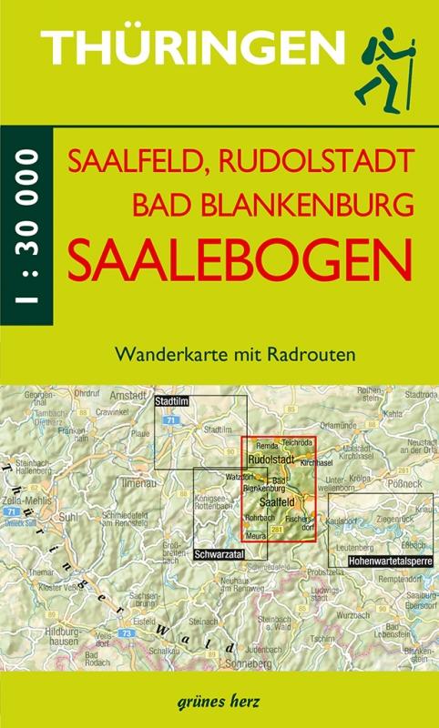 Vorderes Coverbild Saalfeld, Rudolstadt, Bad Blankenburg am Saalebogen 1 : 30 000 Wanderkarte