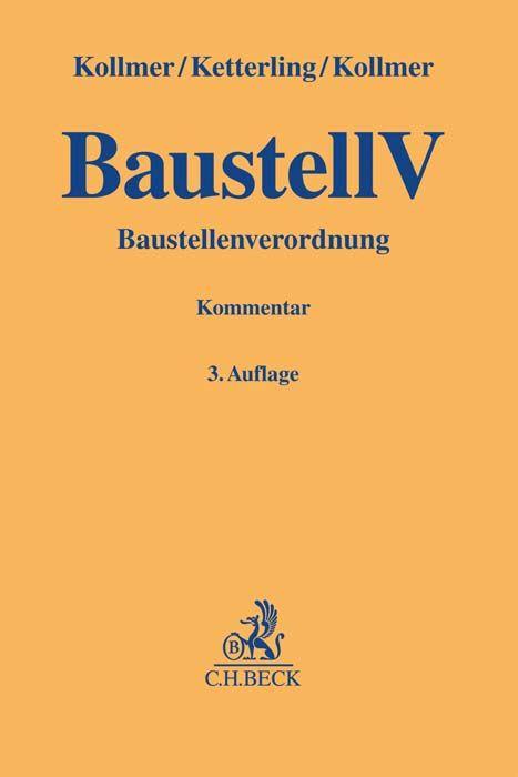 Vorderes Coverbild Baustellenverordnung (BaustellV)