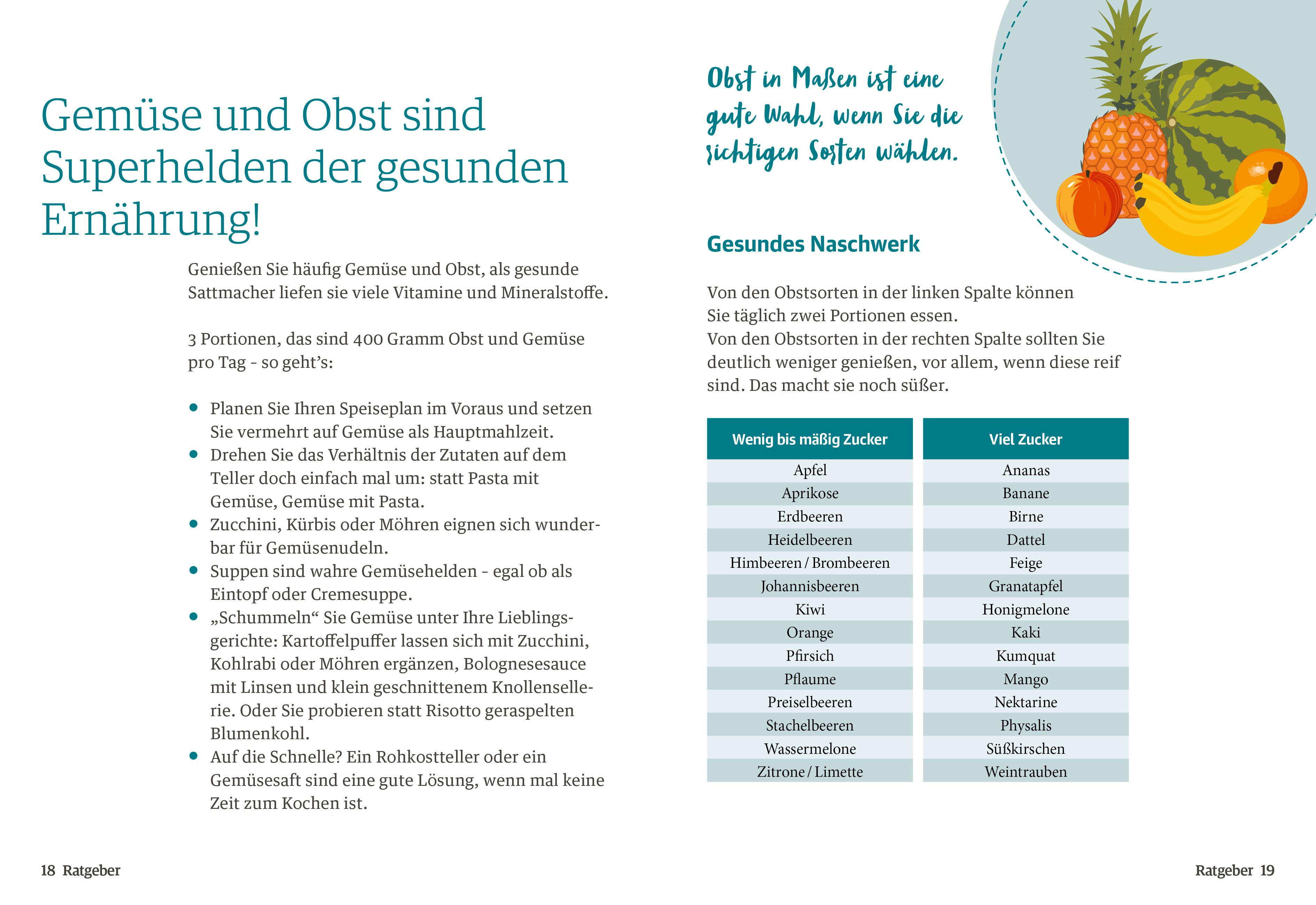 Beispielinhalt (Bild) Diabetes Ratgeber: Genussvoll abnehmen mit Diabetes