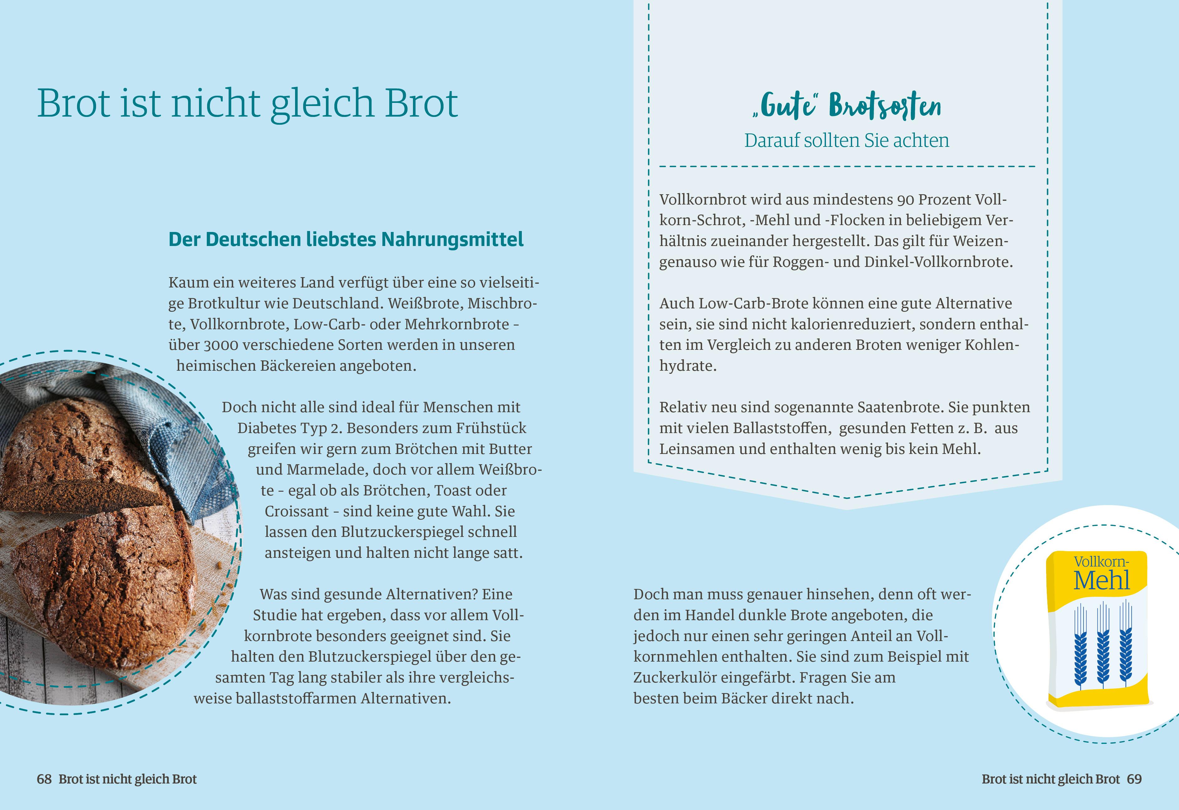 Beispielinhalt (Bild) Diabetes Ratgeber: Genussvoll abnehmen mit Diabetes
