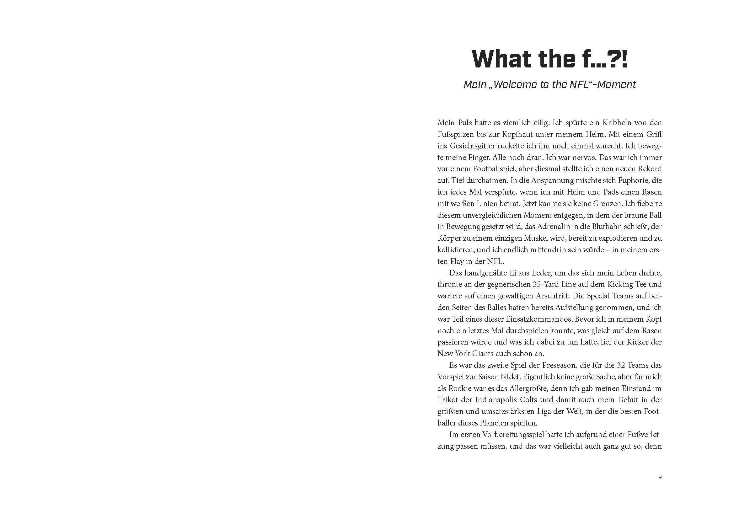 Beispielinhalt (Bild) My American Football Dream