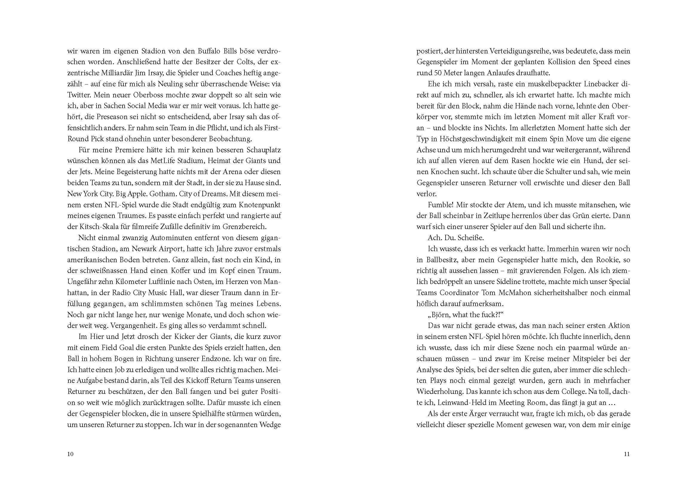 Beispielinhalt (Bild) My American Football Dream