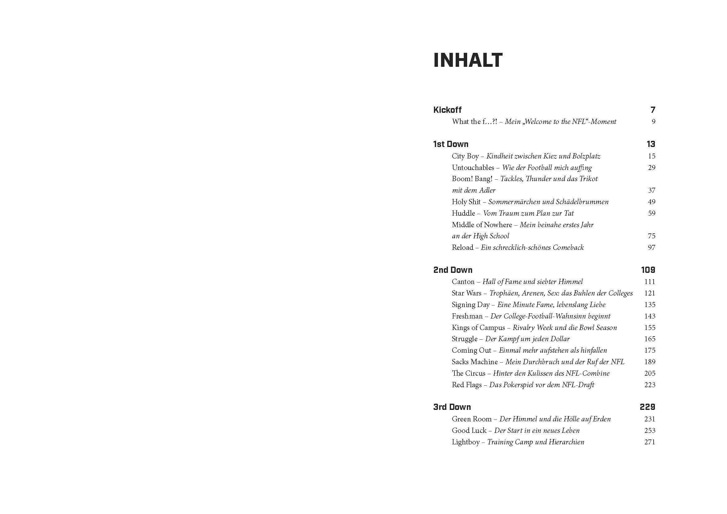 Beispielinhalt (Bild) My American Football Dream