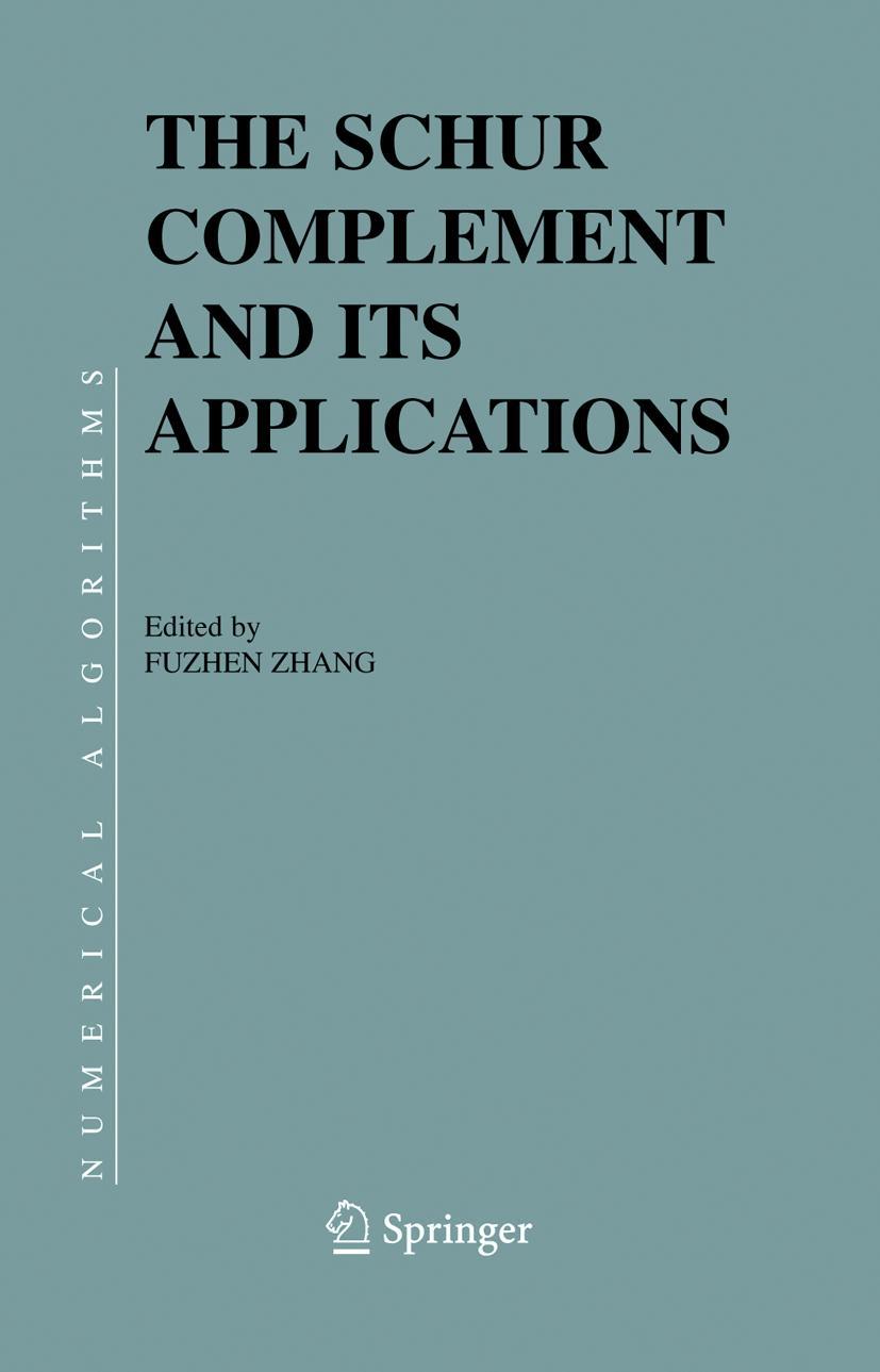 Vorderes Coverbild The Schur Complement and Its Applications
