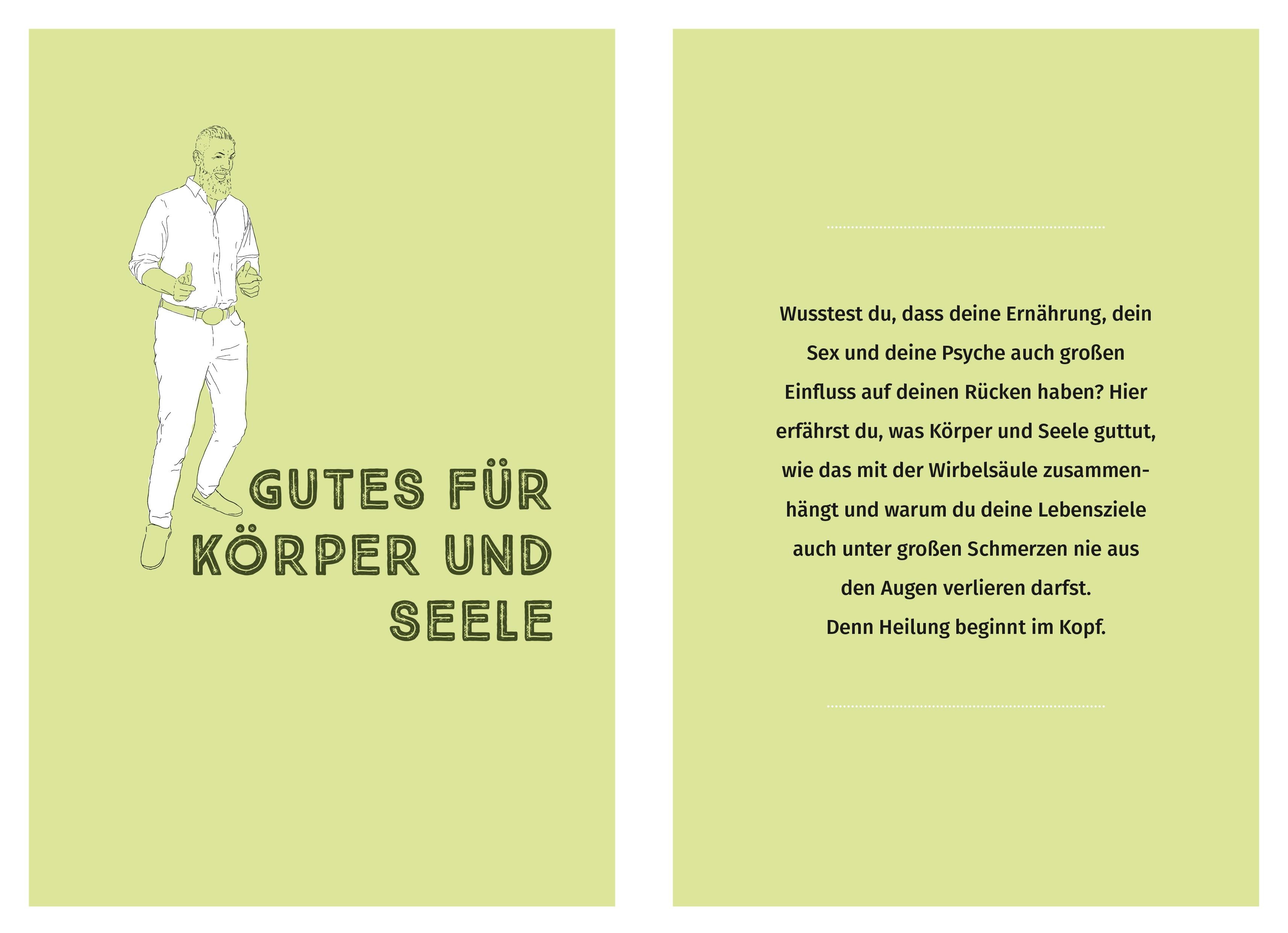 Beispielinhalt (Bild) Wenn der Orthopäde Rücken hat