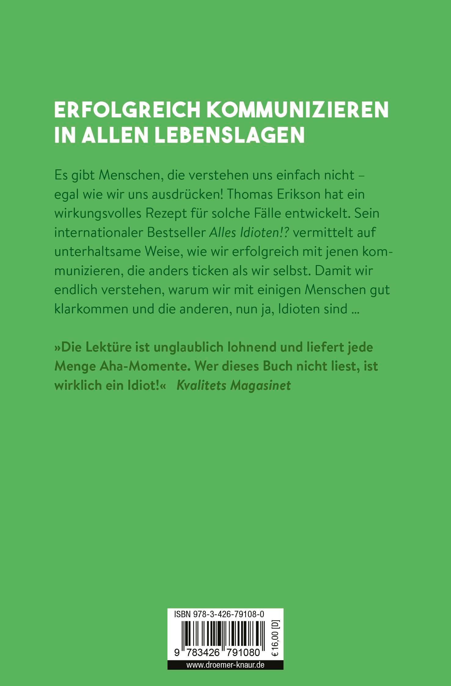 Rückseitencover Alles Idioten!?