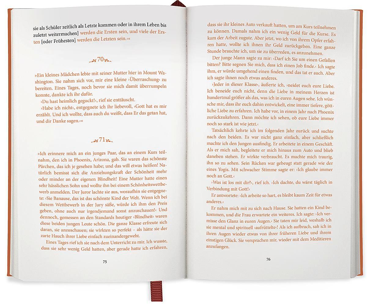 Beispielinhalt (Bild) Gespräche mit Yogananda