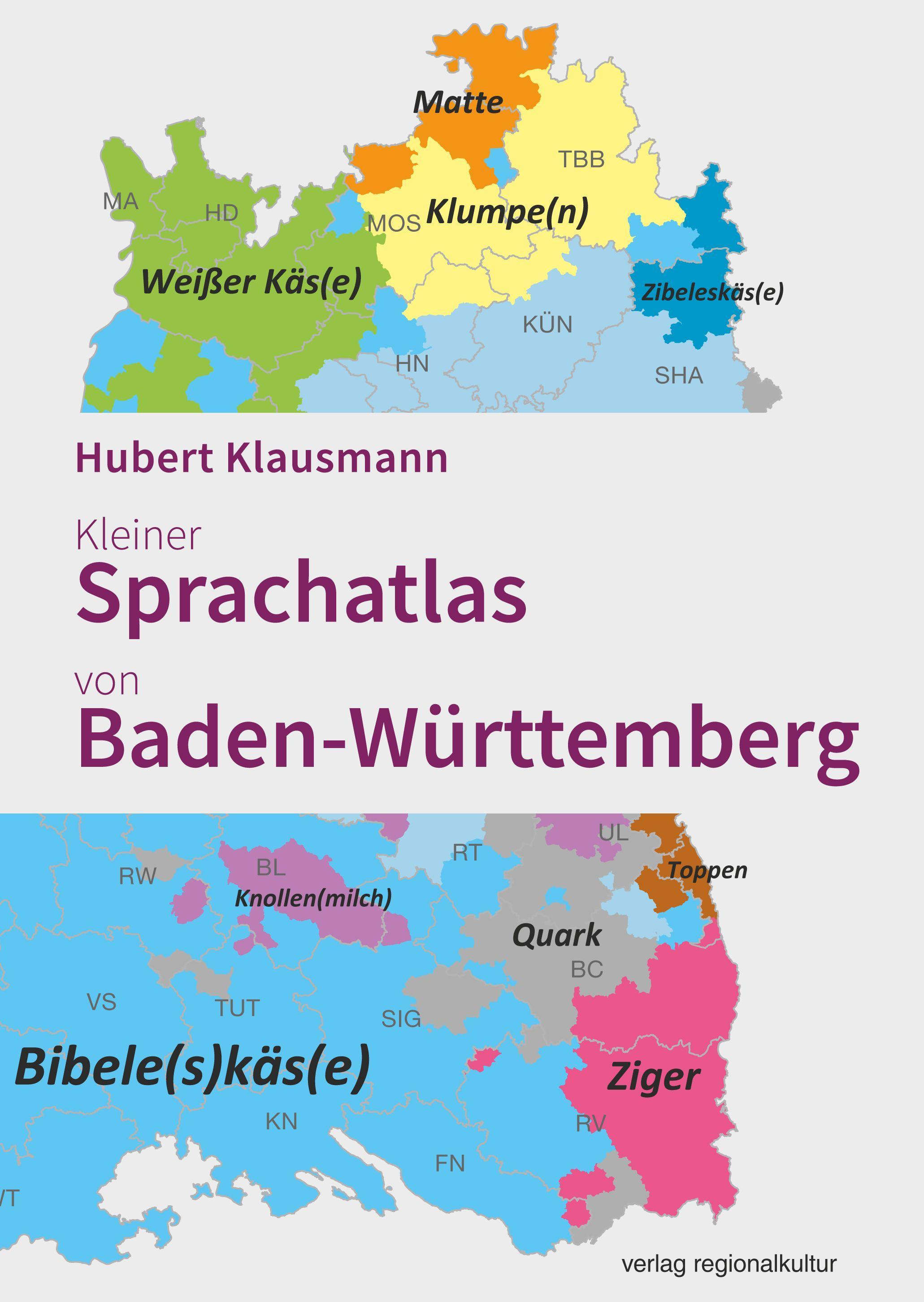 Vorderes Coverbild Kleiner Sprachatlas von Baden-Württemberg