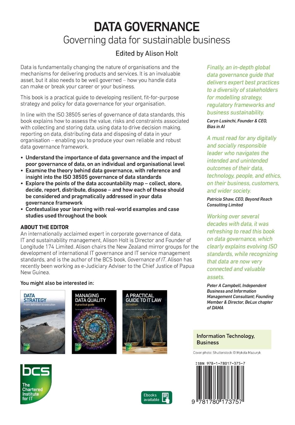 Rückseitencover Data Governance