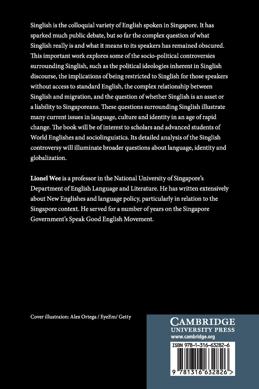 Rückseitencover The Singlish Controversy