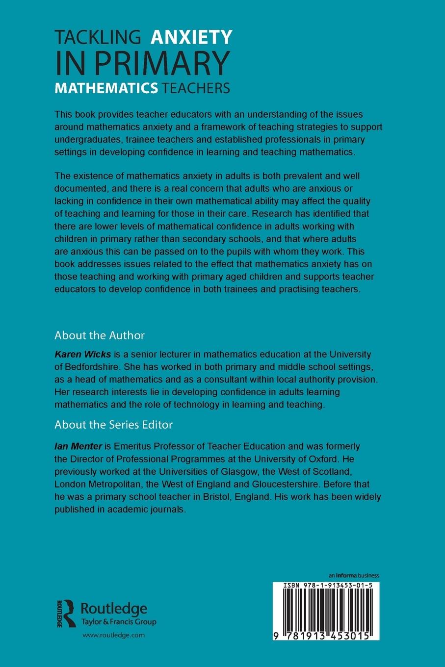 Rückseitencover Tackling Anxiety in Primary Mathematics Teachers