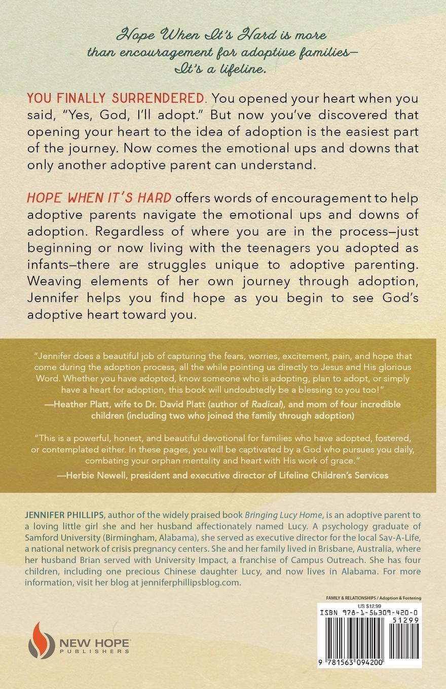 Rückseitencover Hope When It's Hard