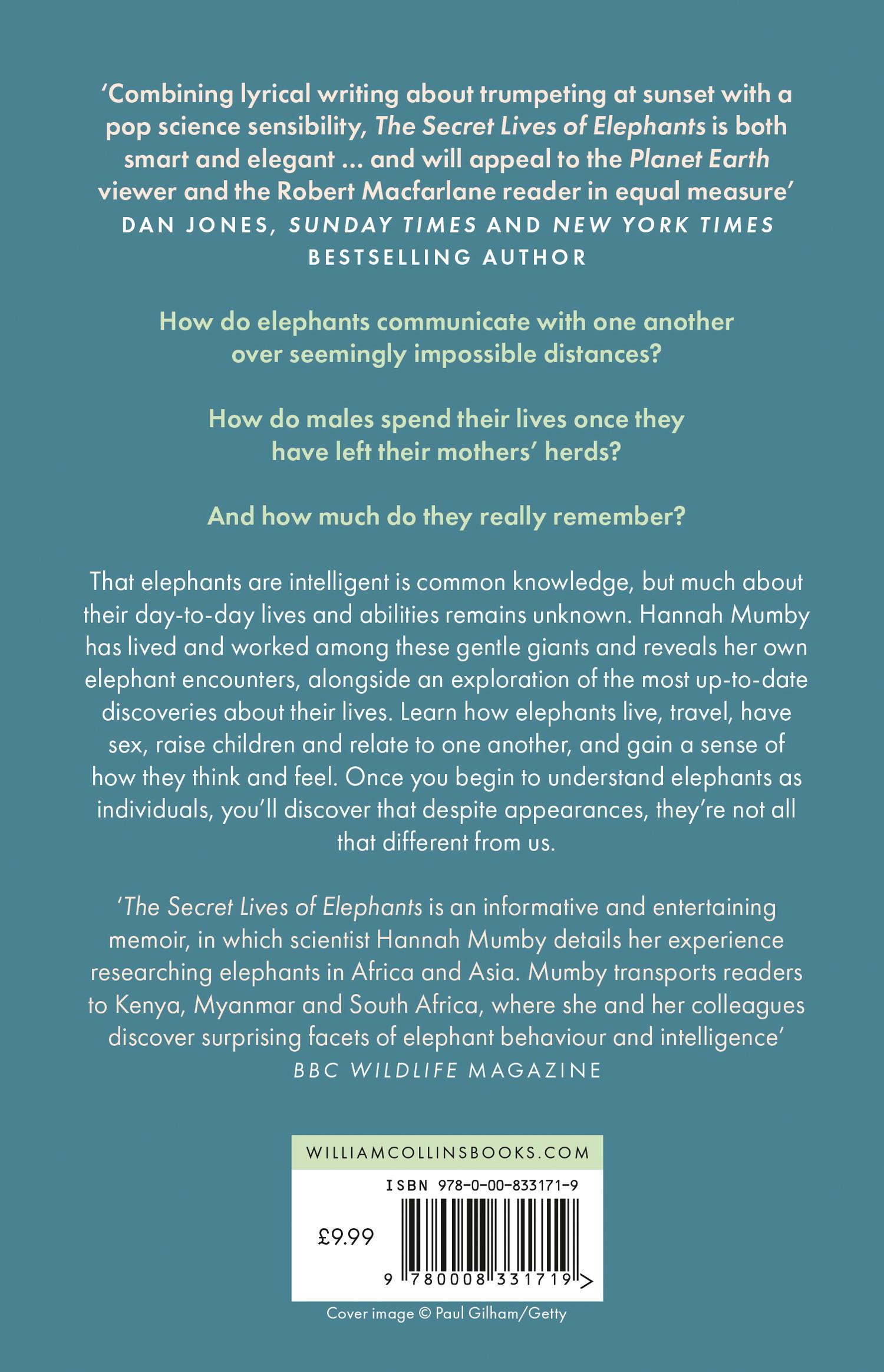 Rückseitencover The Secret Lives of Elephants