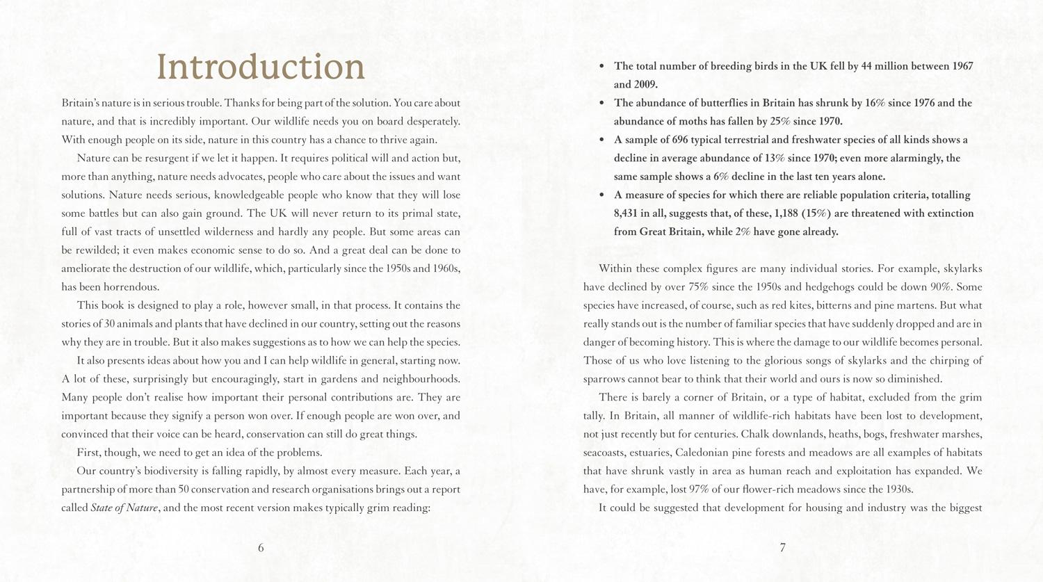 Beispielinhalt (Bild) Save Our Species