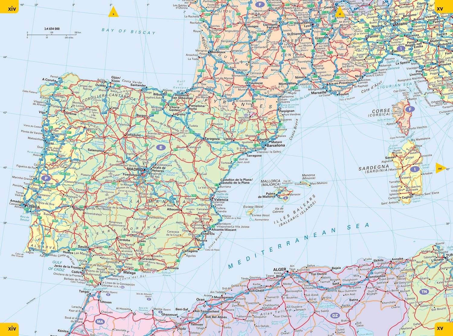 Beispielinhalt (Bild) Collins Essential Road Atlas Europe