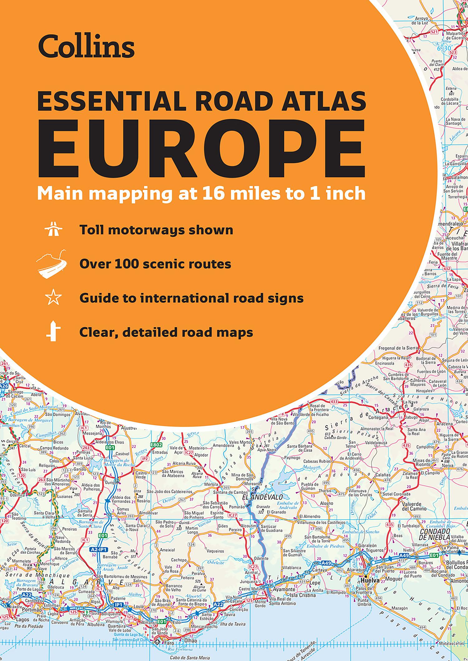 Vorderes Coverbild Collins Essential Road Atlas Europe