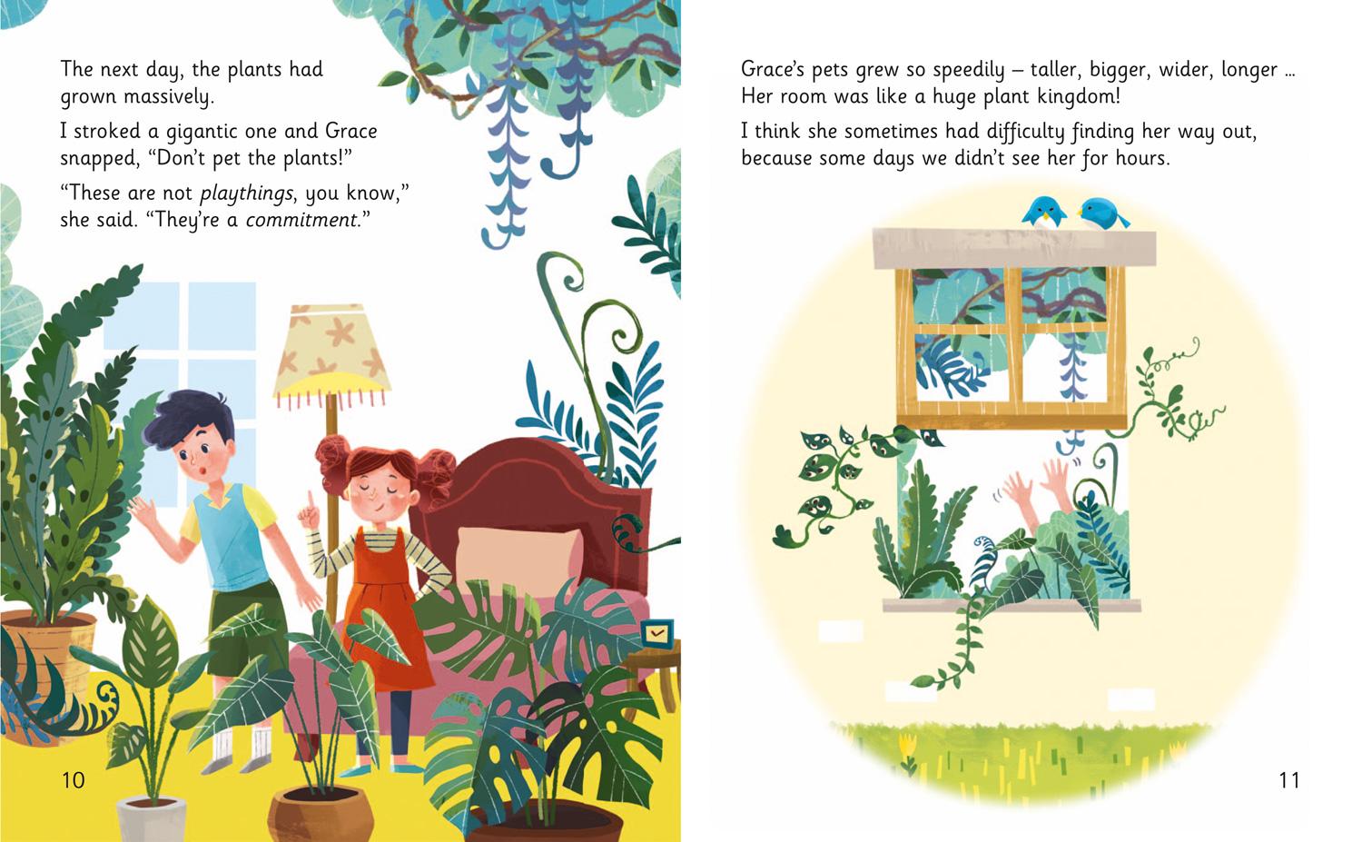 Beispielinhalt (Bild) Don't Pet the Plants!