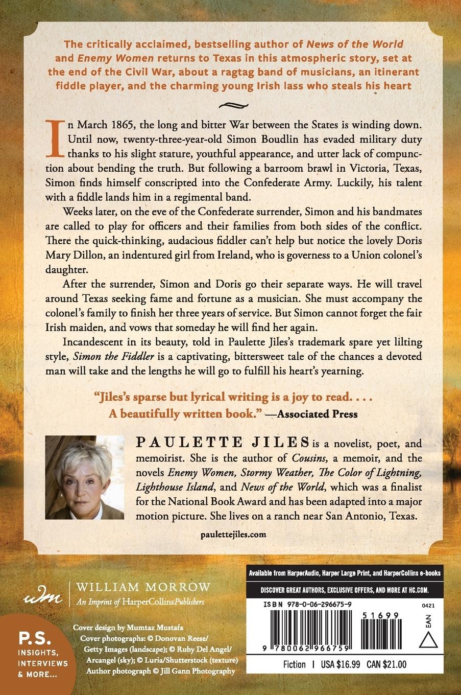 Rückseitencover Simon the Fiddler