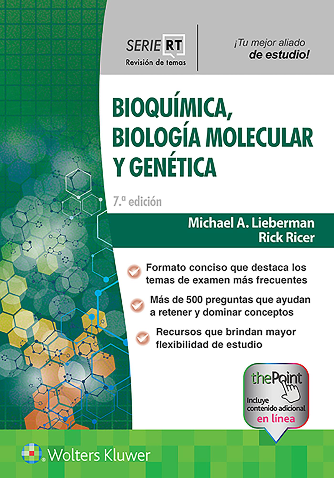 Vorderes Coverbild Bioquimica, Biologia Molecular Y Genetica Revision 7§ Ed