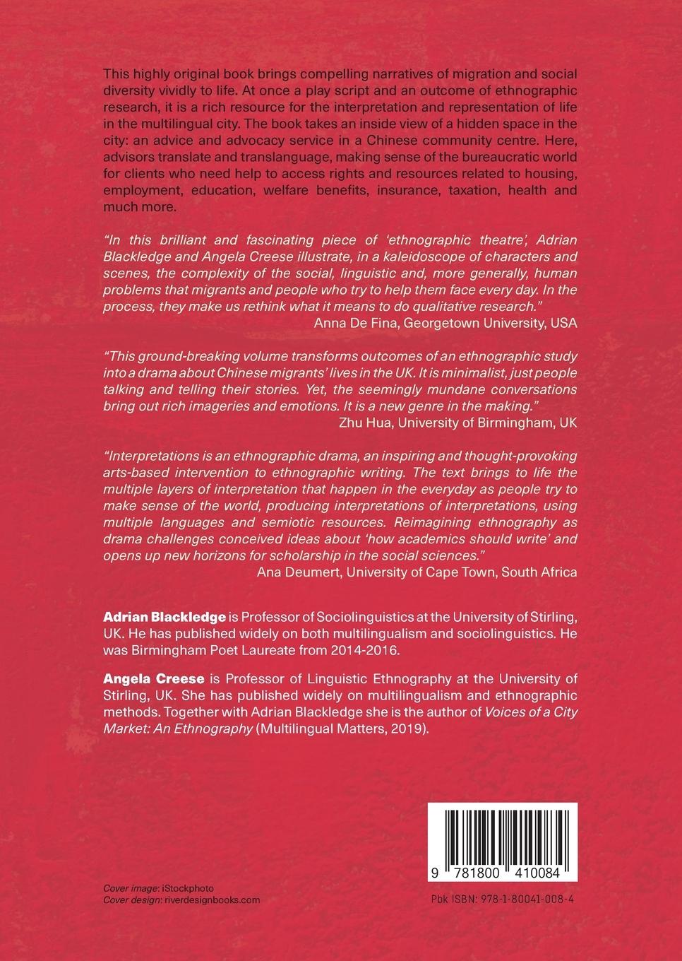 Rückseitencover Interpretations - An Ethnographic Drama