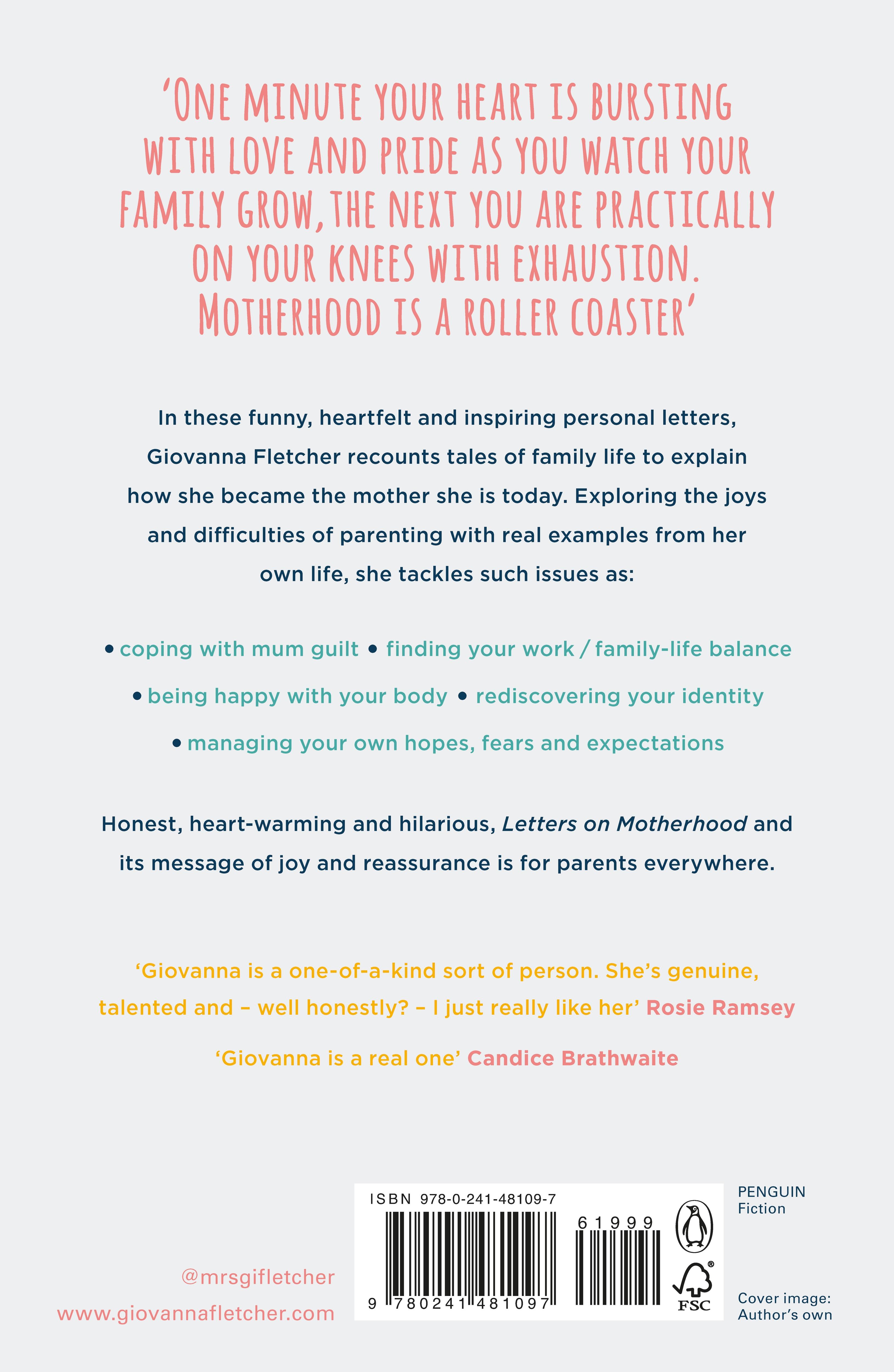 Rückseitencover Letters on Motherhood