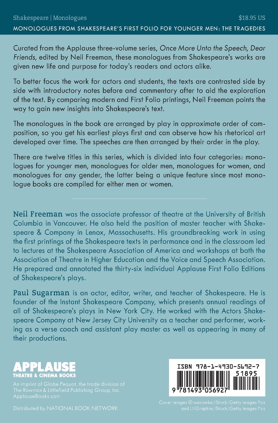 Rückseitencover Monologues from Shakespeare's First Folio for Younger Men