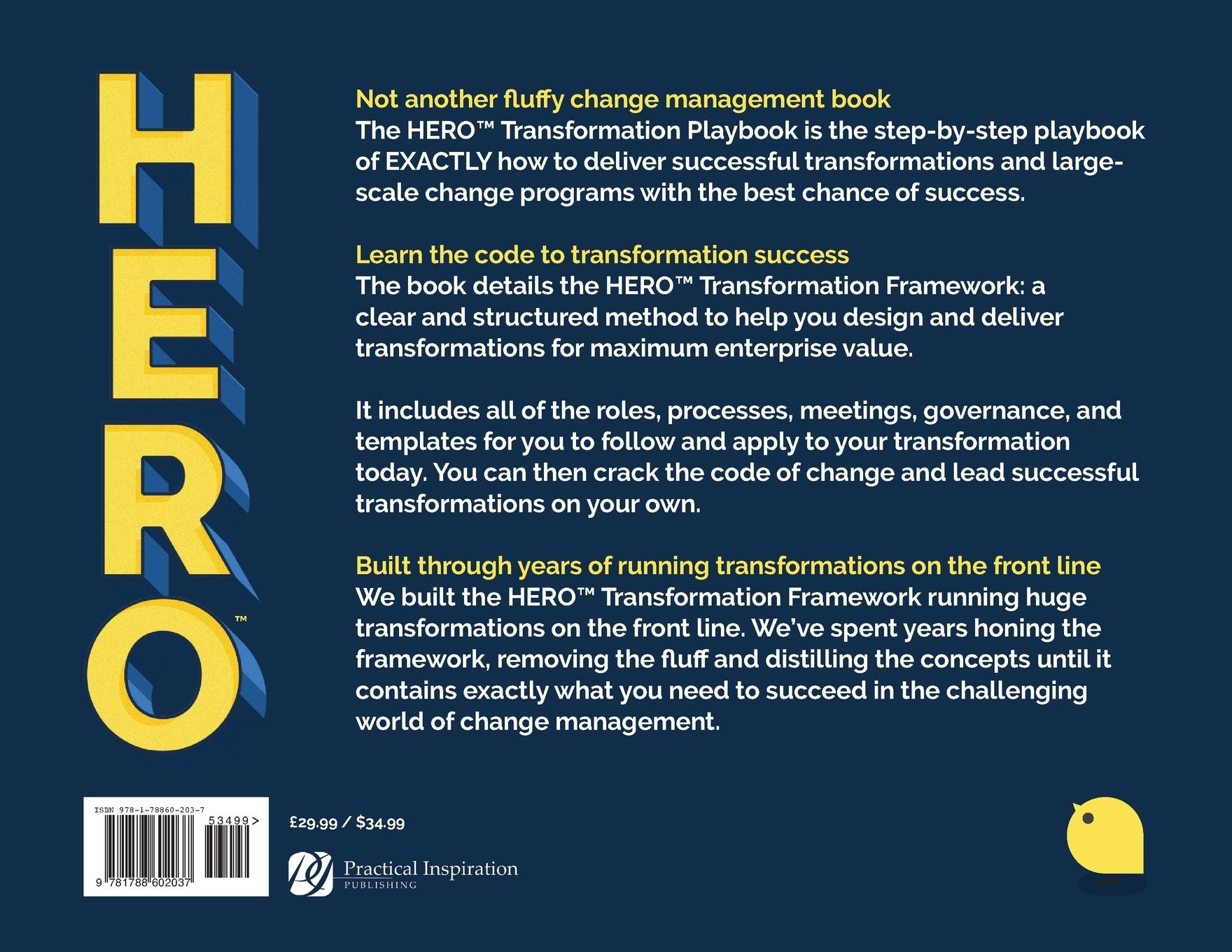 Rückseitencover The Hero Transformation Playbook