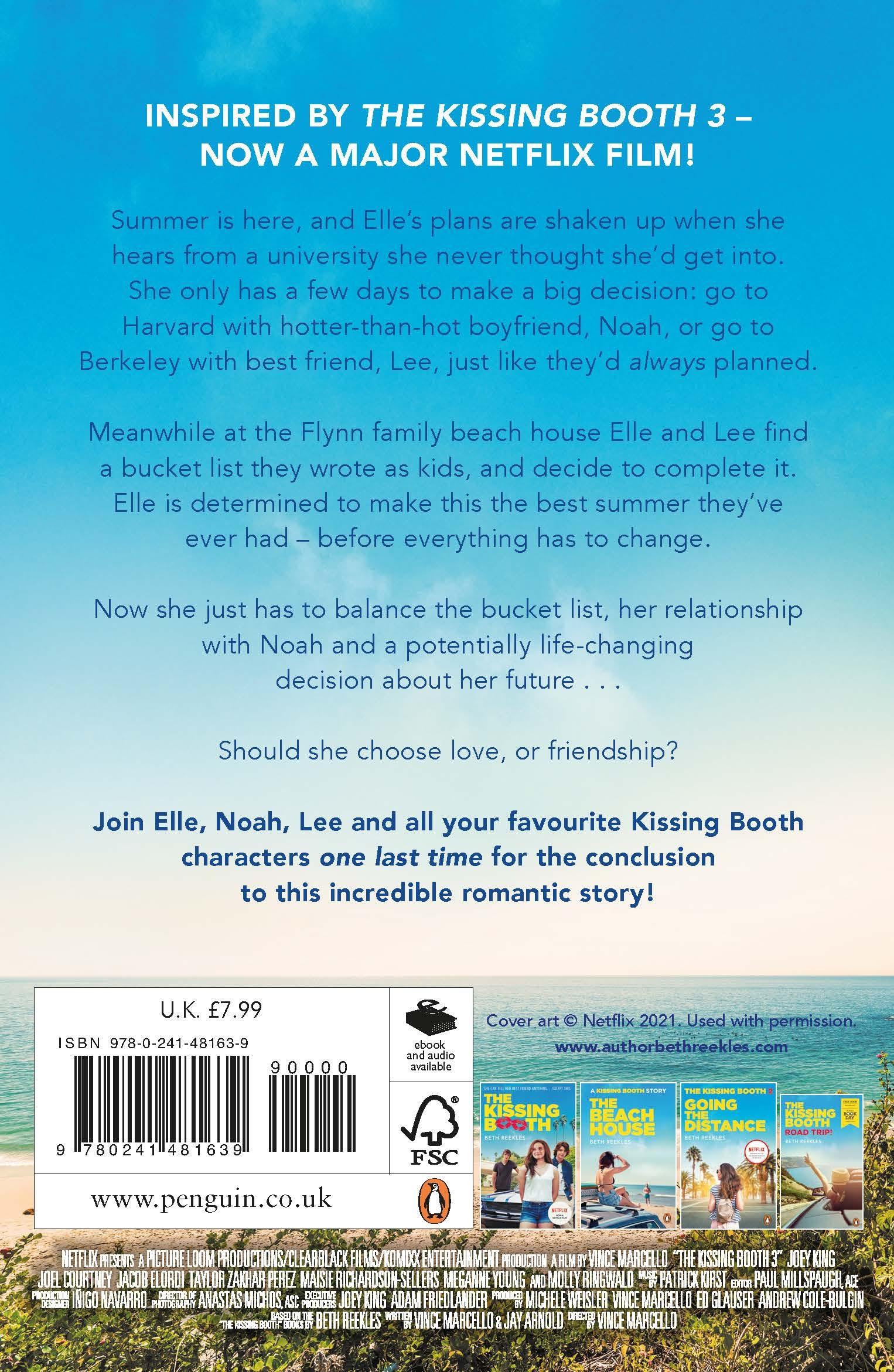 Rückseitencover The Kissing Booth 3: One Last Time