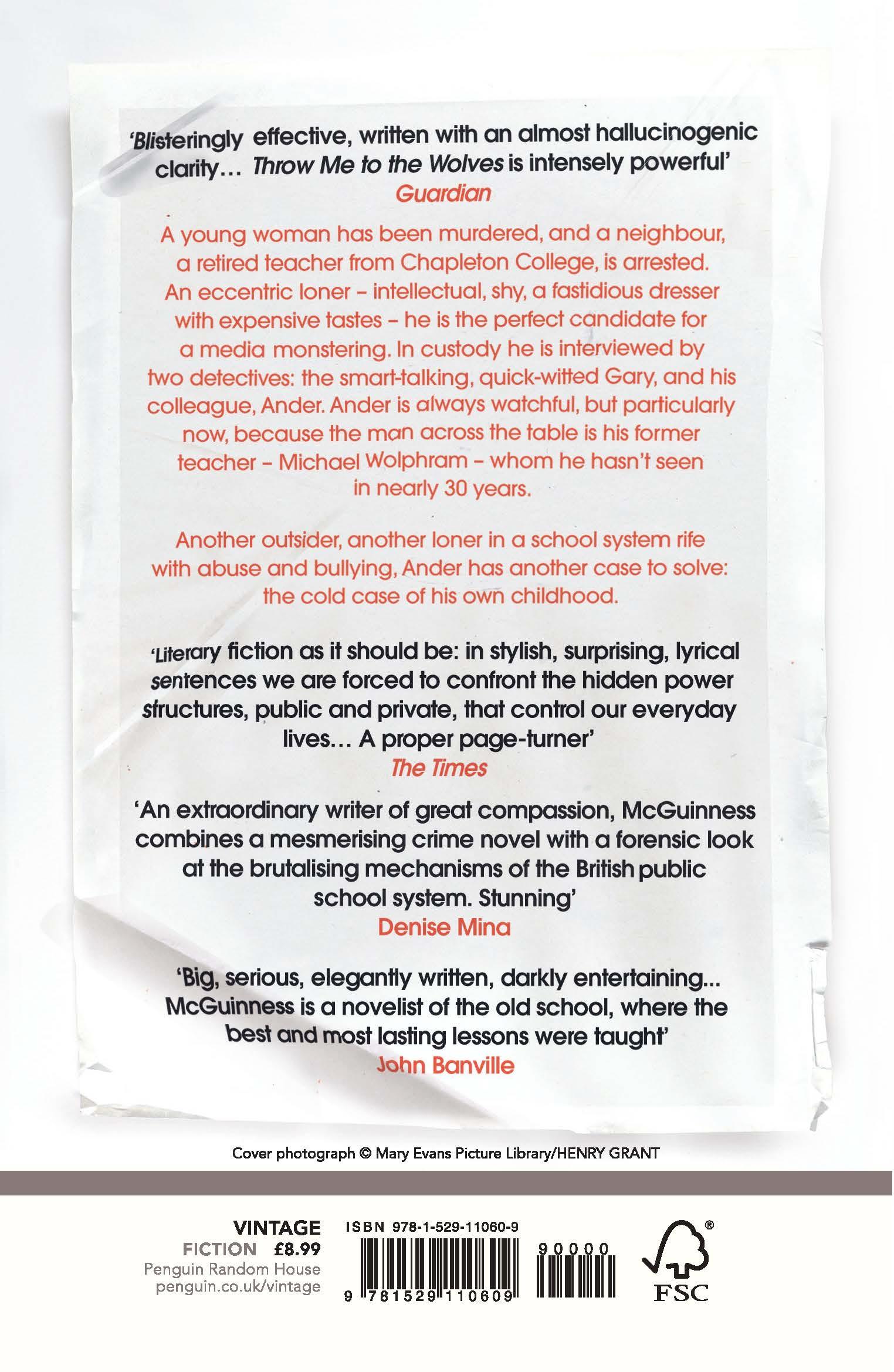 Rückseitencover Throw Me to the Wolves