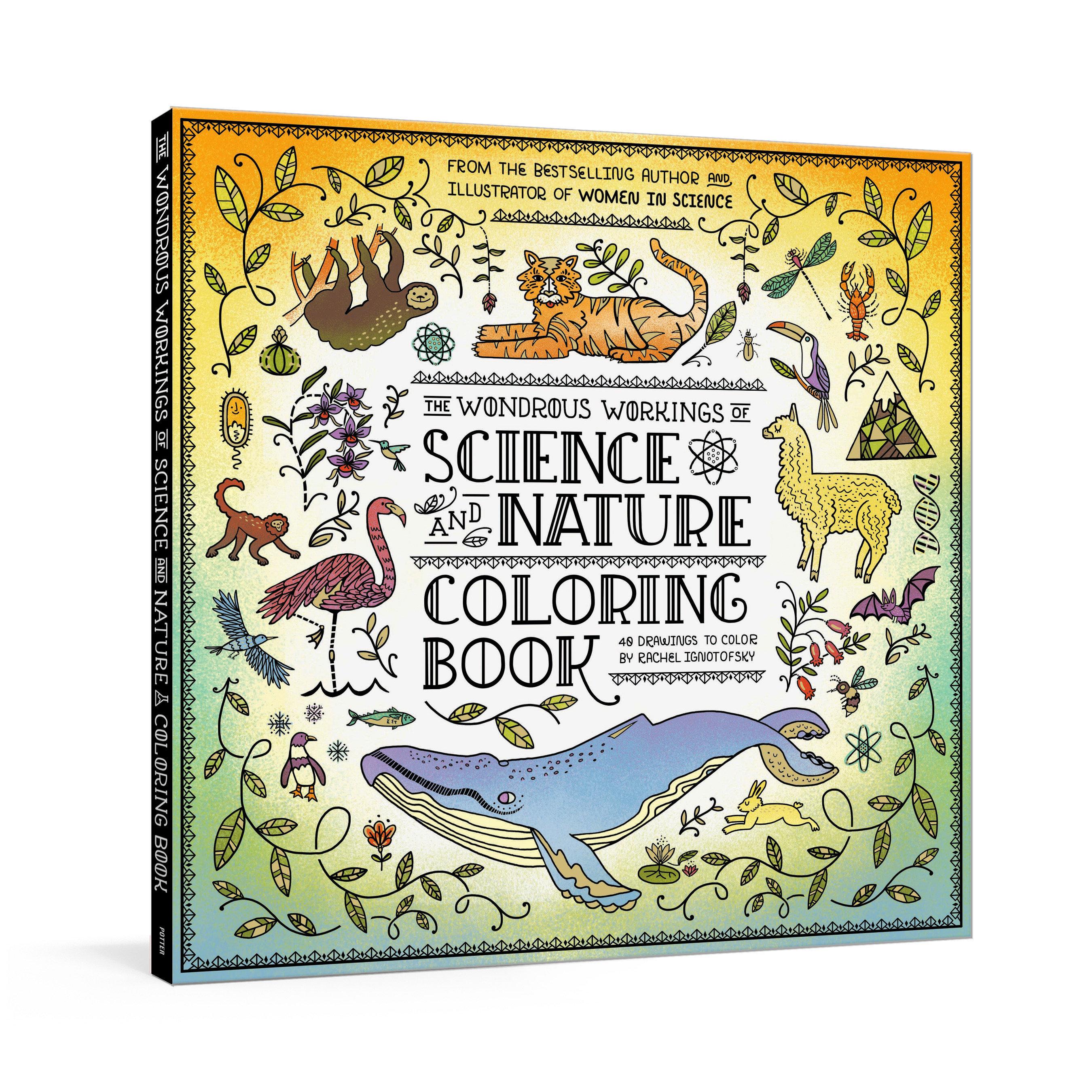 Vorderes Coverbild The Wondrous Workings of Science and Nature Coloring Book