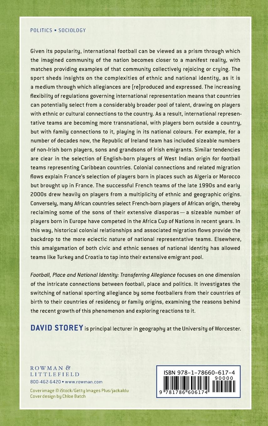 Rückseitencover Football, Place and National Identity
