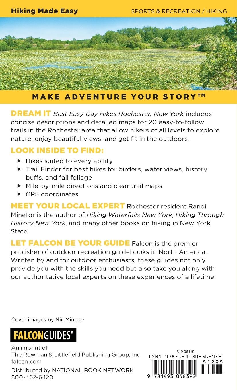 Rückseitencover Best Easy Day Hikes Rochester, New York