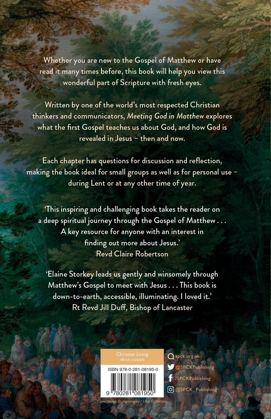 Rückseitencover Meeting God in Matthew