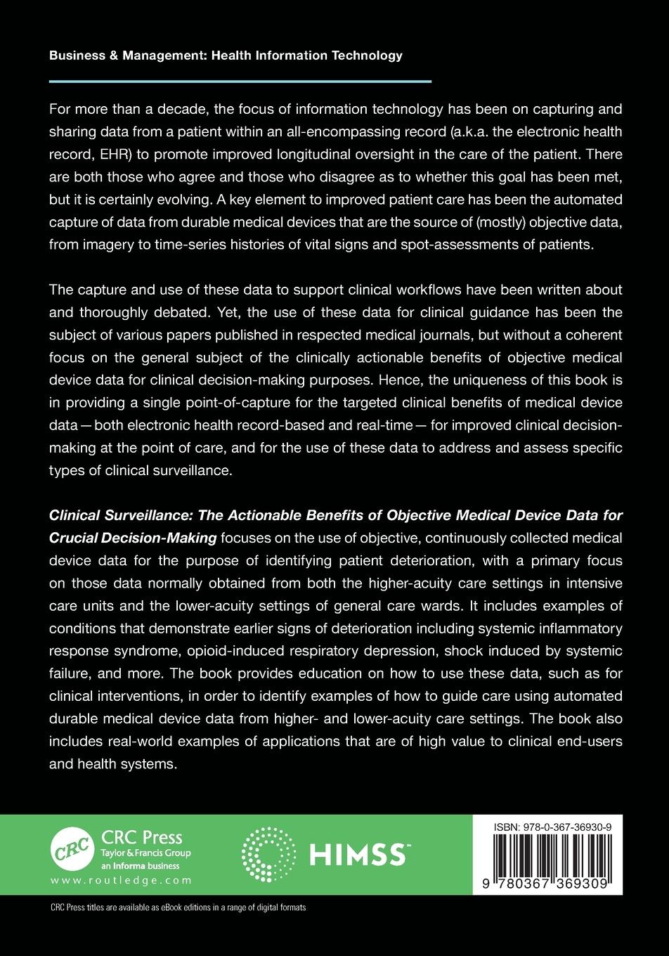 Rückseitencover Clinical Surveillance