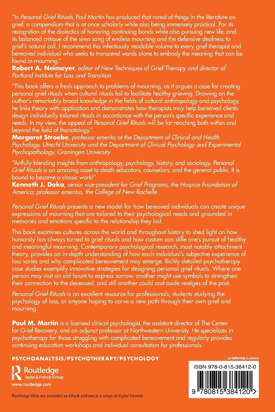Rückseitencover Personal Grief Rituals
