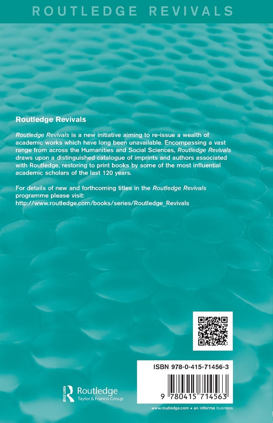Rückseitencover Key Settlements in Rural Areas (Routledge Revivals)