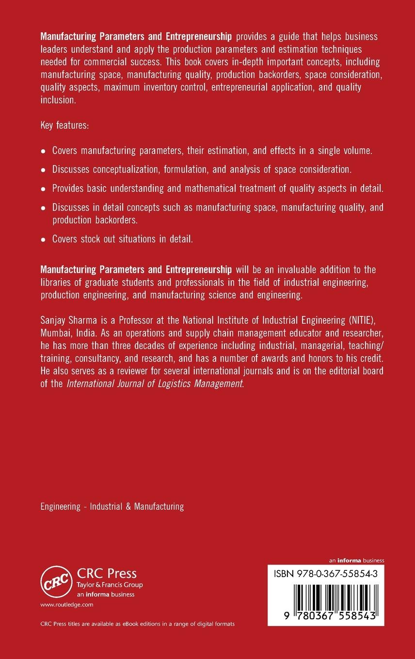 Rückseitencover Manufacturing Parameters and Entrepreneurship