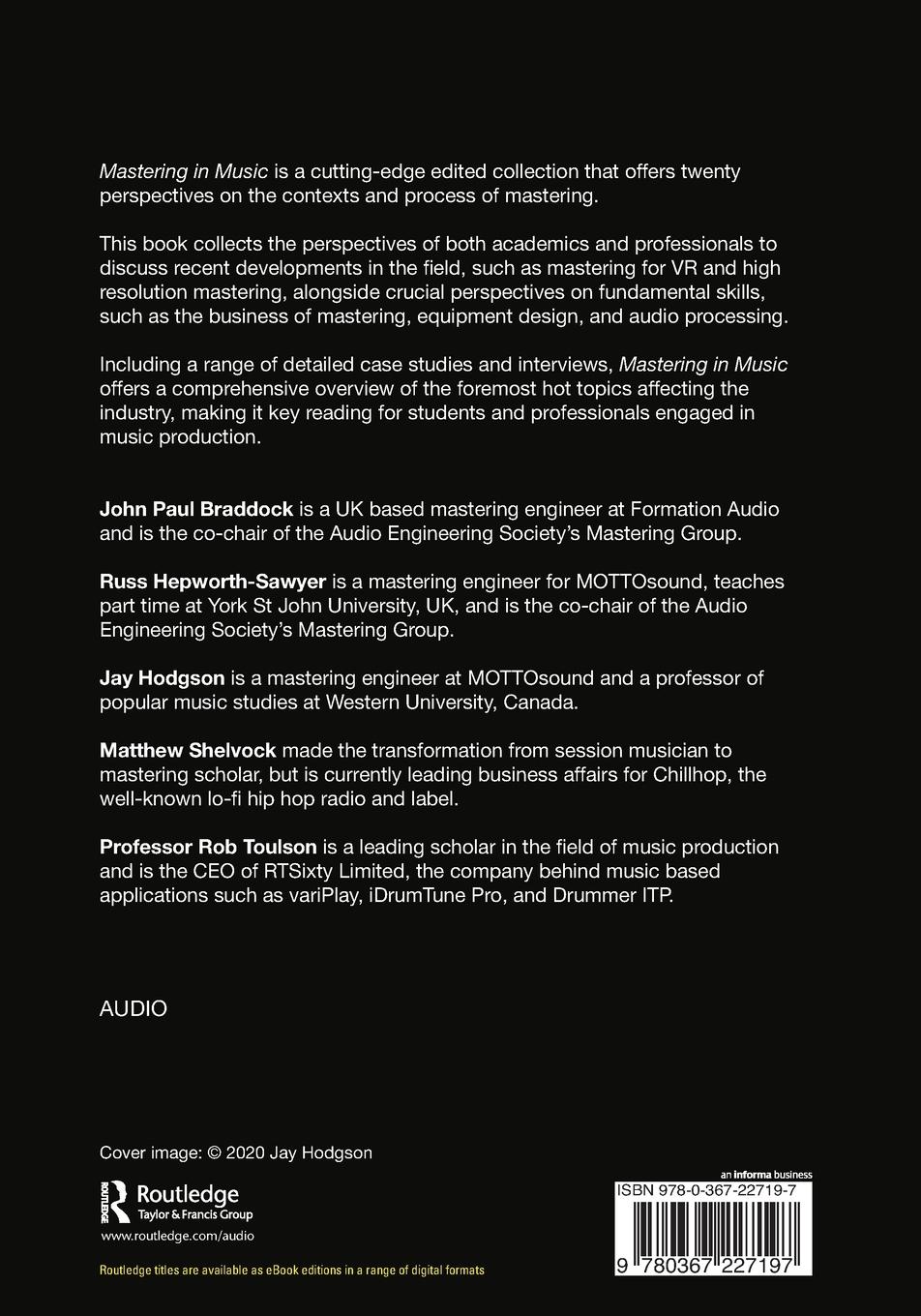 Rückseitencover Mastering in Music