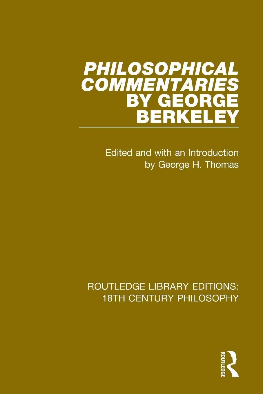 Vorderes Coverbild Philosophical Commentaries by George Berkeley