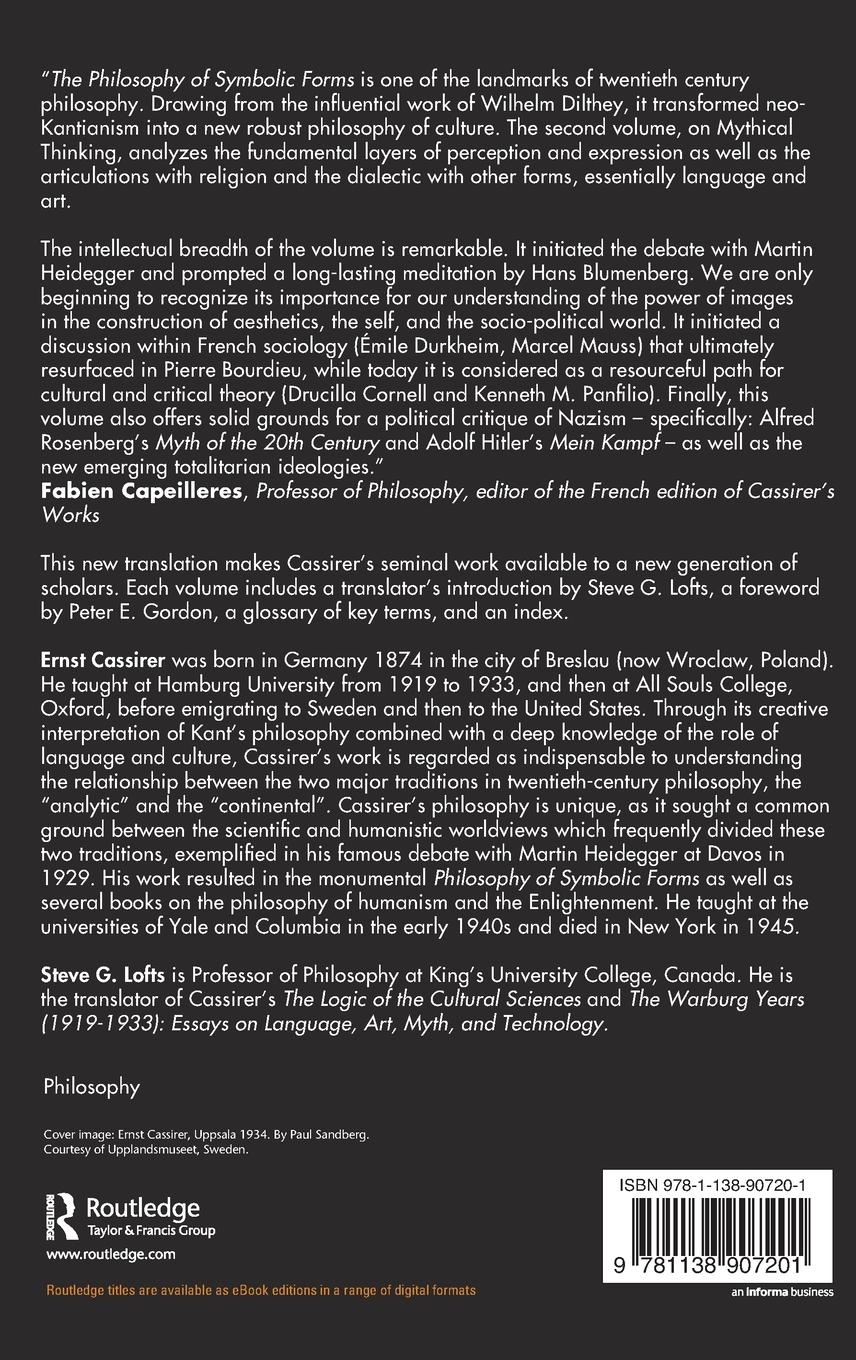 Rückseitencover The Philosophy of Symbolic Forms, Volume 2