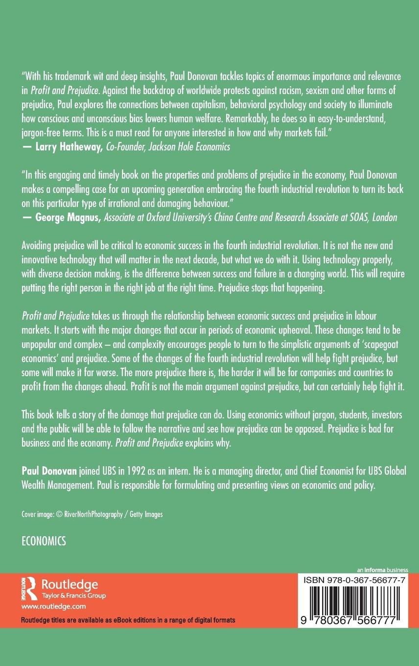 Rückseitencover Profit and Prejudice