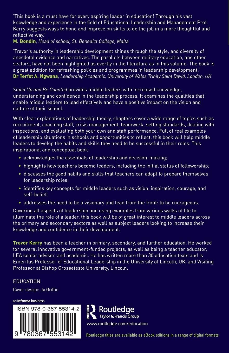 Rückseitencover Stand Up and Be Counted