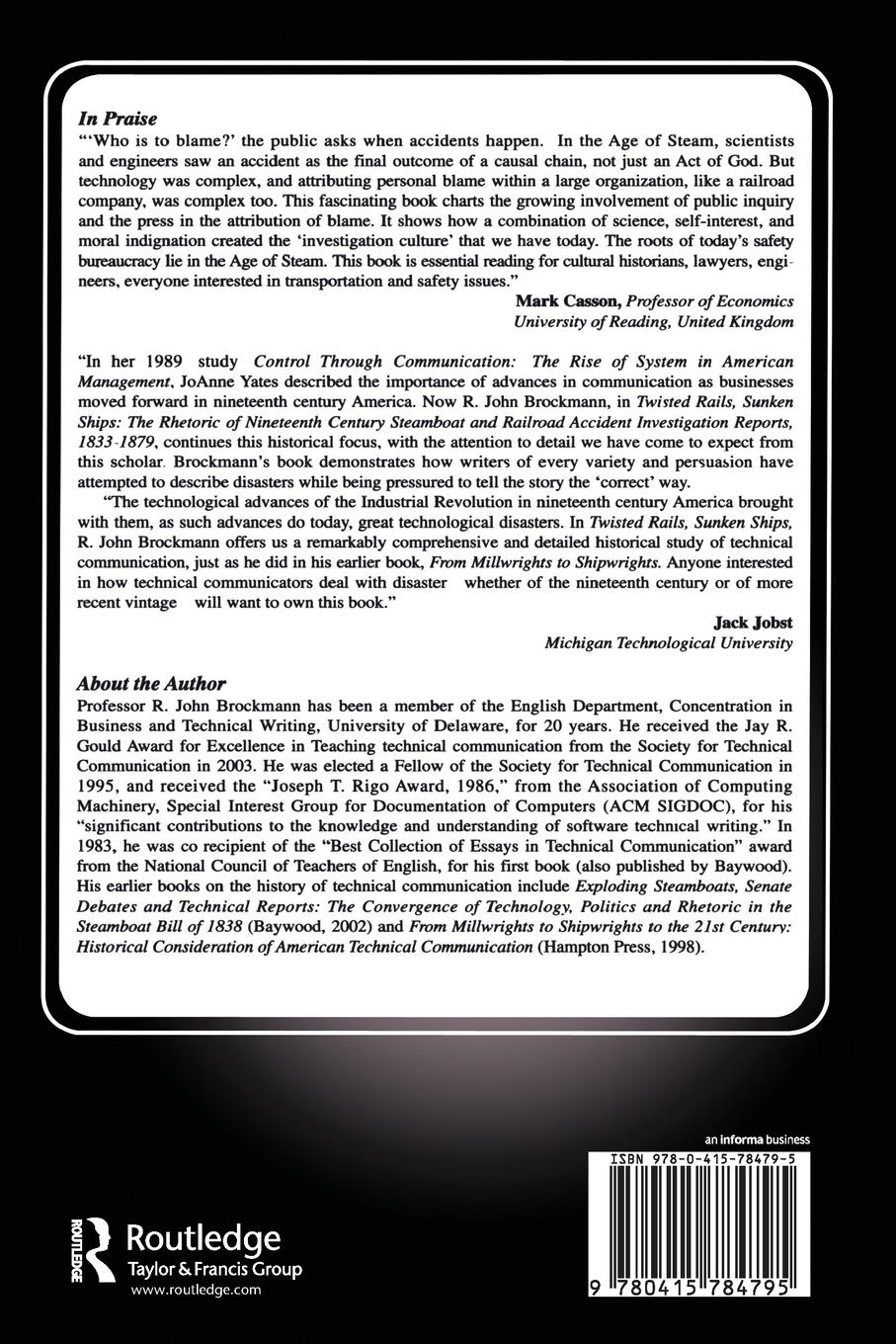 Rückseitencover Twisted Rails, Sunken Ships